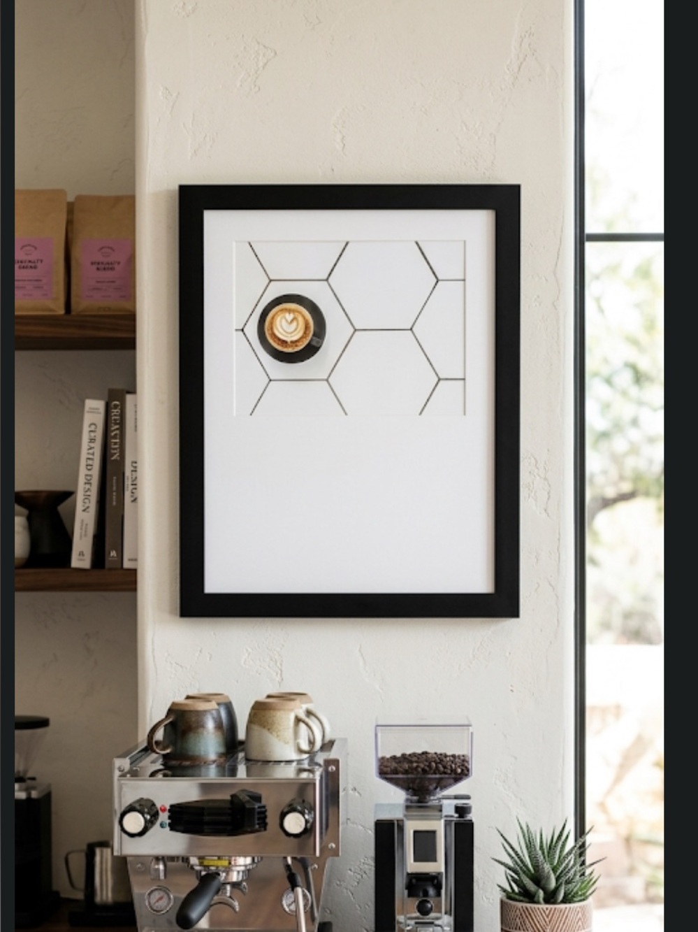 Latte cappuccino coffee corner kitchen‎ wall art